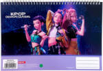 GIM K-pop Démonvadászok Hunterx A/4 spirál vázlatfüzet, 30 lapos GIM36402413 (GIM36402413)