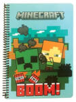 GIM Minecraft Boom B/5 vonalas spirál füzet 70 lapos GIM31604402A (GIM31604402A)