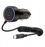 Tech-Protect Gyors 60W Usb-a Type-c Autós Töltő Usb-c Z Kábel Az Autóhoz (CC05)