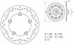 BREMBO Oro Fix féktárcsa - 68B40750 BREMBO Fékrendszer és alkatrészei Fékbetétek, fékpofák és féktárcsák Féktárcsák
