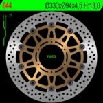 NG Brake Disc NG BRAKES Úszó - 644 NG Brake Disc Fékrendszer és alkatrészei Fékbetétek, fékpofák és féktárcsák Féktárcsák