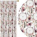 HomeView Kész Függöny Béka Szalag 140X250 Boho Függöny 033 Rövidítés Ingyen (H-ZAS033-U)