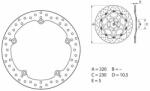 BREMBO Oro Fix Féknyereg - 68B407G7 BREMBO Fékrendszer és alkatrészei Fékbetétek, fékpofák és féktárcsák Féktárcsák
