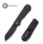 Civivi Knife Összecsukható kés Civivi Crabby Black Canvas Micarta, Black Stonewashed 14C28N b (C24055-3)