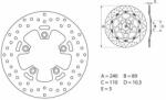BREMBO Oro Fix féktárcsa - 68B40771 BREMBO Fékrendszer és alkatrészei Fékbetétek, fékpofák és féktárcsák Féktárcsák