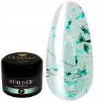 Crystal Professional Crystal Builder Gel Flower Fairy 7 építő zselé türkiz virágokkal (BG-FF-7-30)