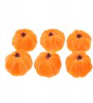 Paula Narancssárga velúr tök dekoráció őszi Halloween díszek 6 db (KBG2188)