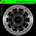 NG Brake Disc NG BRAKES Úszó - 1258 NG Brake Disc Fékrendszer és alkatrészei Fékbetétek, fékpofák és féktárcsák Féktárcsák