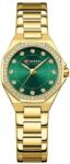 Curren Ceas Dama CURREN, Cadran Verde, Carcasa si Curea Aurie, 58g Ceas