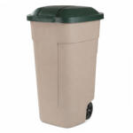 Keter Műanyag kültéri szemetes 110l beige-zöld (176805)