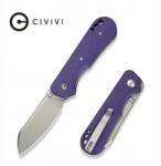 Civivi Knife Összecsukható kés Civivi Crabby Purple G10, Stonewashed 14C28N by Ken Onion Jr (C24055-2)