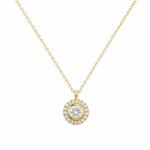 ElectraStore Colier Angelic Auriu Cu Pandantiv Zirconia (C5106)
