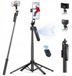 TELESIN Selfie Stick Állvány 160 cm telefonhoz Okostelefon Kamera Távirányító Telesin (P3-MS-01)