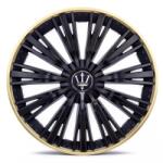  Set 4 capace roti R16 VELAR Trident Gold/Black, ABS rezistent, universal (T290923-5)