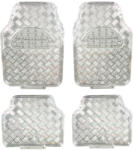  Covorase auto universale Diamond crom argintiu, set 4 bucati (T1896)