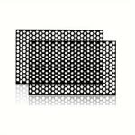  Set 2 folii autoadezive pentru stopuri auto Honeycomb, negru mat, 48x30 cm (HCB-2)