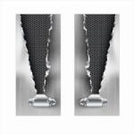  Set 2 stickere decorative 3D pentru stalpii usilor auto, 50 x 22 cm (SSU-06)