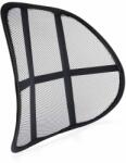 AMiO Pernita pentru scaun cu suport lombar ergonomic, corectare postura, neagra (AM02506)