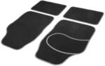 Set 4 covorase auto universale din mocheta, negre cu margine gri (GPT003)