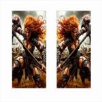  Set 2 stickere decorative pentru stalpii usilor auto, 50 x 22 cm (SSU-16)