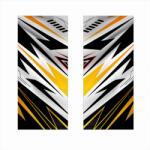  Set 2 stickere decorative pentru stalpii usilor auto, print HD, 50x22 cm (SSU-24)