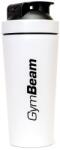 GymBeam Shaker Steel shaker pentru sport culoare White 1 buc