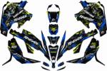 AFM Kit Colant ATV Can-Am Renegade 1000R , Stickere Predecupate, Colant Laminat Premium, Albastru-Negru (C47506)
