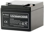 V-Tac Acumulator V-Tac SKU-23454 | 12V, 26Ah, Plumb Gel, 390A, M5 (SKU-23454) Baterie reincarcabila