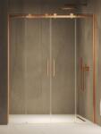 NEW TRENDY Softi Copper Brushed uși de duș 150 cm culisantă cupru periat/sticlă transparentă EXK-8824 (EXK8824)