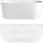 Rea Capri cadă de perete 150x74.5 cm dreptunghiulară alb REA-W0503 (REAW0503)