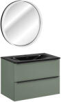 Comad Set oglindă Comad Orion ORION LU LED 80, dulap Comad Sombra Green SOMBRA GREEN 82-80-46-2S, SKY 1 BLACK MATT 80 DP ( E-8099-80 ) (SETSOG80CMSKYLU)