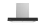 Heinner Hota decorativa Heinner HDCH-MD60TIX, latime 60cm, absorbtie maxima 800m³/h, 4 trepte, Touch Control, senzor miscare, inox/sticla neagra (HDCH-MD60TIX) Hota