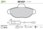 VALEO Fékbetét készlet VALEO 601021 for FIAT (601021)