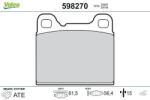 VALEO Fékbetét készlet VALEO 598270 for VOLVO (598270)