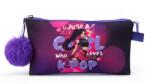  KPop Demon Hunters K-POP 3 rekeszes cipzáras tolltartó 21×12 cm