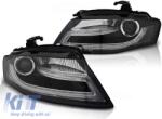 Tuning fényszóró szett valódi DRL fényekkel Audi A4 B8 04.2008-2011 sedan/kombi, bal és jobb (ABAUHX6010372)