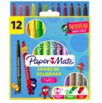 PAPERMATE Creioane cerate 12 culori/set Twist PaperMate (2027585)