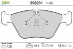 VALEO set placute frana, frana disc VALEO 598231 (598231)