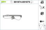 VALEO Mecanism actionare geam VALEO 851875 (851875)