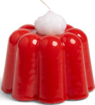 &k amsterdam Lumânare Pudding 8 cm, roșie (1102-01)