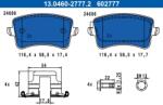ATE Set placute frana ATE 13.0460-2777.2 (13.0460-2777.2)