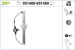 VALEO Mecanism actionare geam VALEO 851488 (851488)