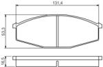 Bosch set placute frana, frana disc BOSCH 0 986 494 566 (0 986 494 566)