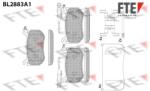 FTE set placute frana, frana disc FTE 9011123 (9011123)