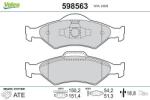 VALEO set placute frana, frana disc VALEO 598563 (598563)