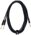 Cablu Y pro snake TPY 2030 JPP, 3 m, 2x Jack mono la Jack stereo 6, 3 mm