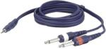 DAP-Audio Cablu audio Y DAP Audio FL313, Jack 3, 5 mm stereo la 2x Jack 6, 3 mm mono, 3 m (56850)
