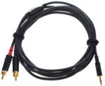  Cablu audio Cordial CFY 1.5 WCC, Jack 3, 5 mm tată-2x RCA tată, 1, 5 m