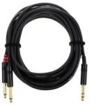  Cablu audio Y Cordial CFY 6 VPP, Jack stereo la 2x Jack mono, 6 m