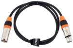  Cablu microfon PRO SNAKE TPM 1 m, XLR tată-mamă, negru